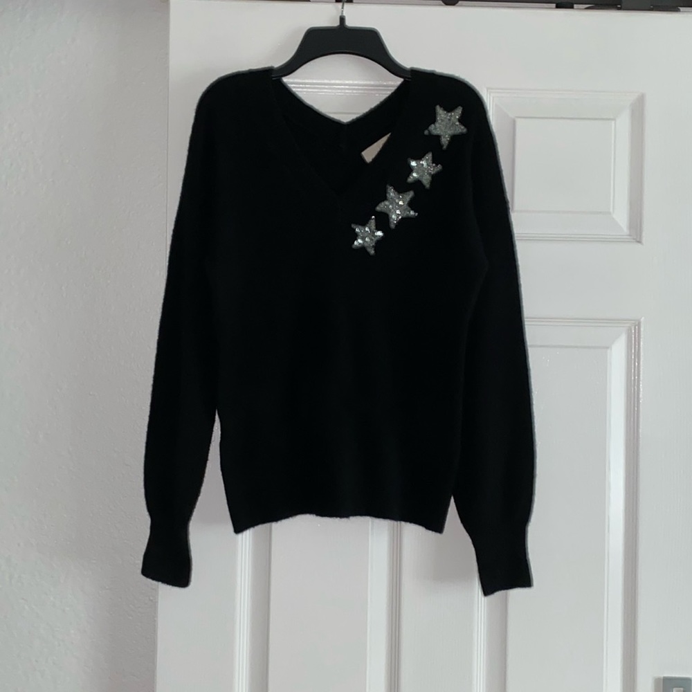 Ann Taylor Sequin Stars Sweater - XS